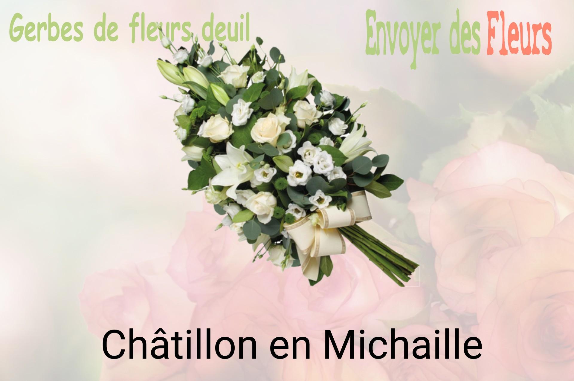 Gerbe de fleurs de deuil livrée à Châtillon-en-Michaille